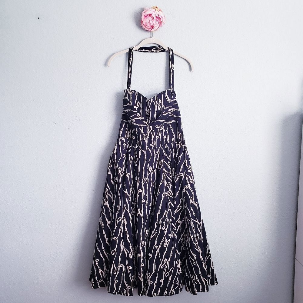 Anthropologie Girls from Savoy Cerys Halter Midi Dress - Picture 2 of 9